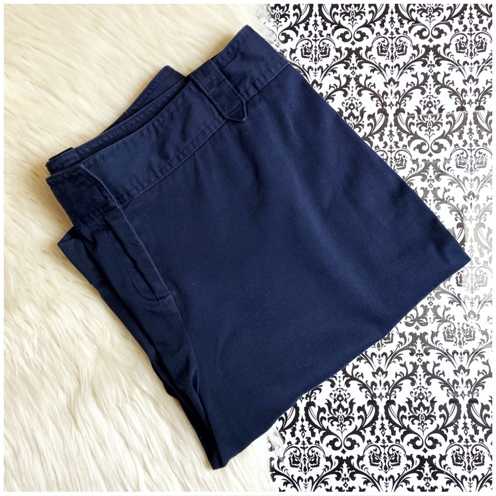 Pantology : size : 12 : navy blue casual folded summer bermuda shorts